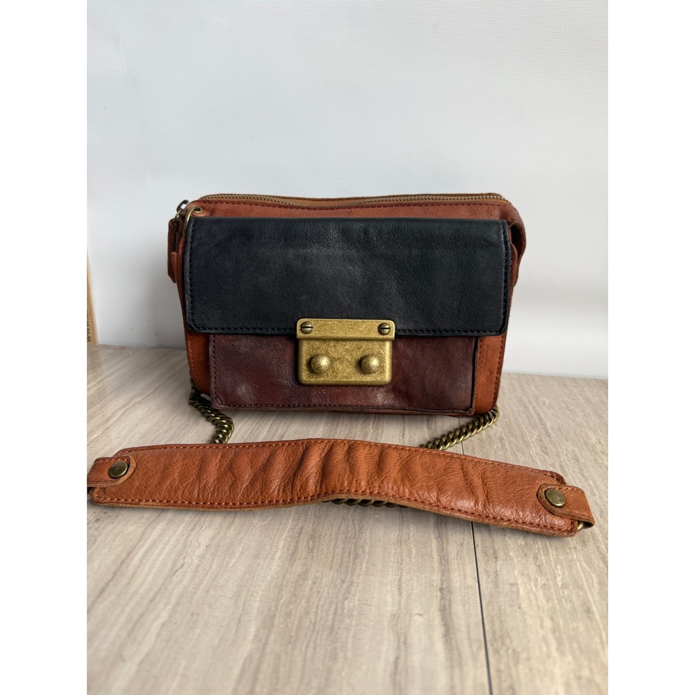 Beracamy Paris Crossbody Bag Small Black Brown Leather Chain Purse Quiet Luxury